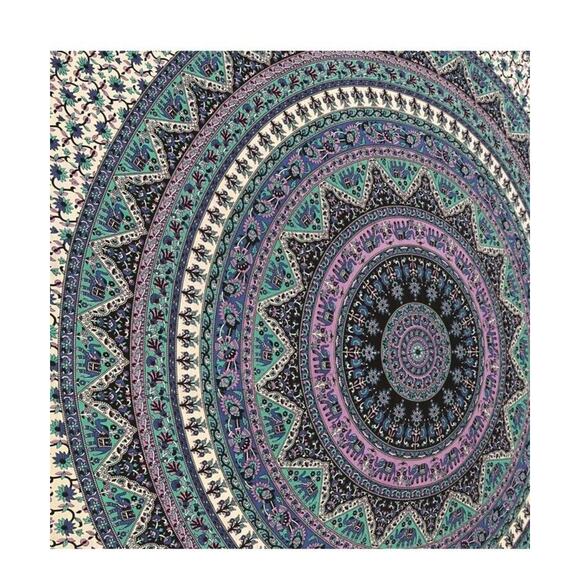 Large Indian Mandala Tapestry Hippie Hippy Wall Hanging Throw Bedspread Dorm ... - Picture 8 of 8